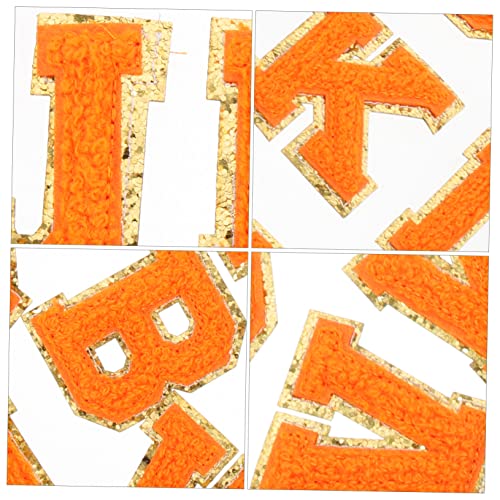 KONTONTY 26 Stück Teiliges Bügelbild Chenille Buchstaben Patches Orange Stickerei Aufbügelflicken für Kleidung DIY Reparatur Dekoration von Jacken Hosen Taschen KONTONTY 26 Stück Teiliges Bügelbild Chenille Buchstaben Patches Orange Stickerei Aufbügelflicken für Kleidung DIY Reparatur Dekoration von Jacken Hosen Taschen von KONTONTY