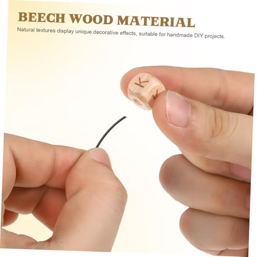 KONTONTY 260 Stk. Beechwood Buchstabenperlen Quadratische Holz Alphabetperlen mit Buchstaben Lose Holzperlen für Schmuckherstellung Armbänder Diy Bastelprojekte Natürliche Handwerksperlen KONTONTY 260 Stk. Beechwood Buchstabenperlen Quadratische Holz Alphabetperlen mit Buchstaben Lose Holzperlen für Schmuckherstellung Armbänder Diy Bastelprojekte Natürliche Handwerksperlen von KONTONTY