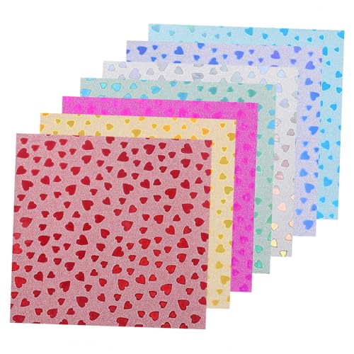 KONTONTY 28 Stück Teiliges Glitzer Origami Papier Regenbogenfarben für Diy Dekorationen und Bastelprojekte Kinderfreundliches Bastelpapier Kreativität und Motorik KONTONTY 28 Stück Teiliges Glitzer Origami Papier Regenbogenfarben für Diy Dekorationen und Bastelprojekte Kinderfreundliches Bastelpapier Kreativität und Motorik von KONTONTY
