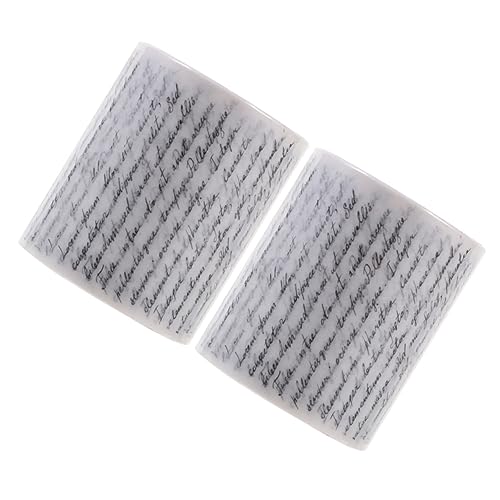 KONTONTY 2Rollen Vintage Washi Tape Dekoratives Klebeband für DIY Projekte Scrapbooking und Journaling Selbstklebend Rückstandslos Ästhetische Designs für Kunstliebhaber von KONTONTY