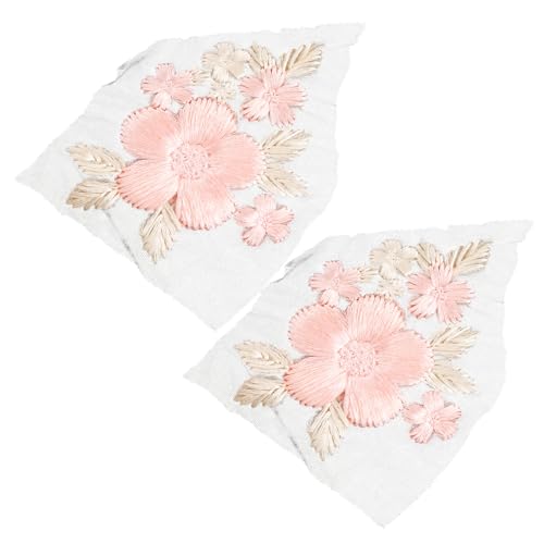KONTONTY 2 Stück Blumen-Aufbügler für Hochzeitskleid-Dekoration Brautkleid bestickte Applikationen Spitzenstück -Kleidungsdekorationen KONTONTY 2 Stück Blumen-Aufbügler für Hochzeitskleid-Dekoration Brautkleid bestickte Applikationen Spitzenstück -Kleidungsdekorationen von KONTONTY