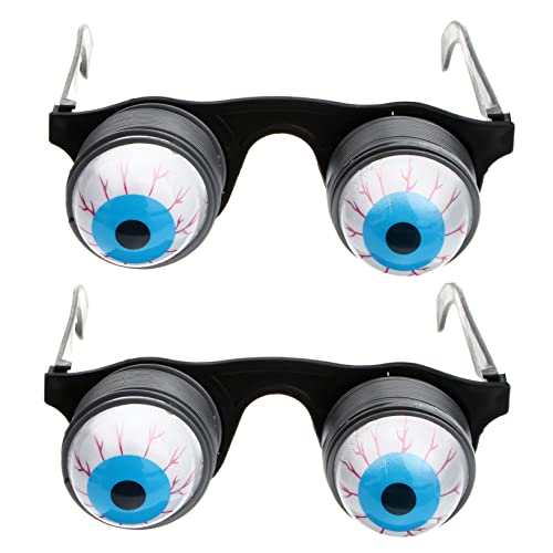 KONTONTY 2st Brille Aus Neuartige Brillen Lustige Brillen Knebelgeschenke Horror-brille Spielzeuge Erwachsene Lustige Brille Goo Goo Augen Halloween Augapfel Kind von KONTONTY