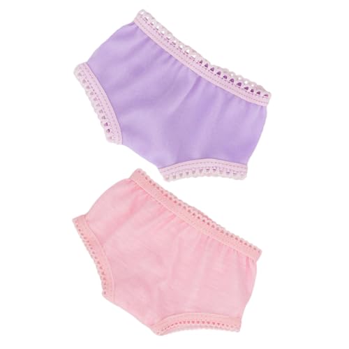 KONTONTY 2St puppenkleidung Puppen Kleidung Puppenbekleidungsset Puppen-Outfit Puppenoutfit Mädchenkostüm Mädchen Spielzeugpuppen-Unterhose Wiederverwendbare Puppenhöschen Stoff KONTONTY 2St puppenkleidung Puppen Kleidung Puppenbekleidungsset Puppen-Outfit Puppenoutfit Mädchenkostüm Mädchen Spielzeugpuppen-Unterhose Wiederverwendbare Puppenhöschen Stoff von KONTONTY
