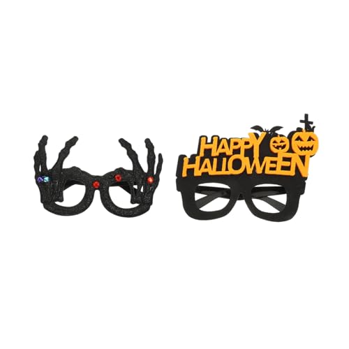 KONTONTY 2Stücke Halloween Brille Mit Einzigartigem Design Lustige Partybrille Für Halloween Dekoration Und Kreative Kostümpartys Für Unvergessliche Foto Requisiten von KONTONTY