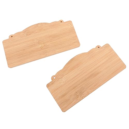 KONTONTY 2Stücke Leere Holzschilder Unfertige Hängende Plakette Für DIY Projekte Für Hochzeitsanweisungen Gartenschilder Und Festdekorationen Blanko Holzschild Zum Bemalen von KONTONTY