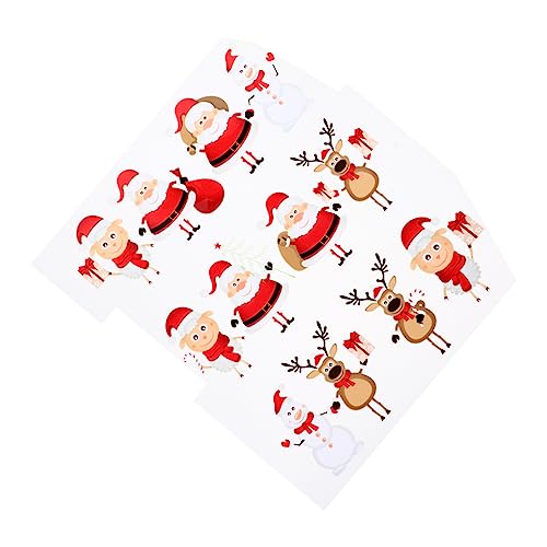 KONTONTY 2Stücke Weihnachts Kleiderapplikationen Wasserdichte Wärmeübertragungs Patches für DIY Kleidung für T Shirts Taschen und Mehr um Ihr Weihnachtsfest zu Verschönern von KONTONTY