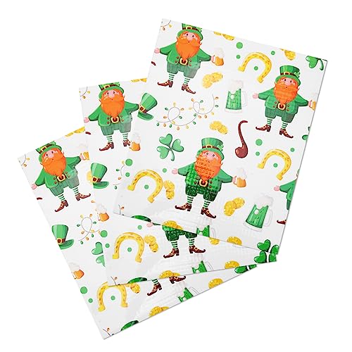 KONTONTY 3 Blätter Sublimationsfolie jacken jäckchen утюг sakkos Vinyl übertragen DIY st. Patricks Day Vinylpapier bügeleisen Bügeln auf Wärmeübertragungs-Vinyl Kleidertransferpapier Green KONTONTY 3 Blätter Sublimationsfolie jacken jäckchen утюг sakkos Vinyl übertragen DIY st. Patricks Day Vinylpapier bügeleisen Bügeln auf Wärmeübertragungs-Vinyl Kleidertransferpapier Green von KONTONTY