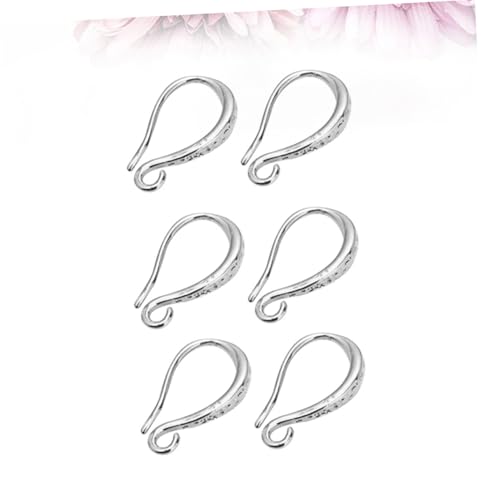 KONTONTY 3 Paar DIY Ohrhaken Ohrschmuck Zubehör Weißgold Langlebige Metall Ohrhaken zum Basteln Zarte Lifting für Damen für Schmuckherstellung und Kreative Ohrringe von KONTONTY