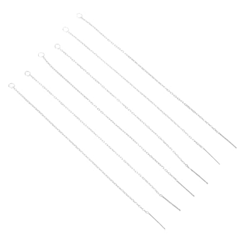 KONTONTY 3 Paare Ohrhaken Sterlingsilber Ohrhaken Zubehör für Schmuckherstellung DIY Ohrschmuck Zubehör Lange Ohrringe für Damen Kreative DIY Ohrringe von KONTONTY