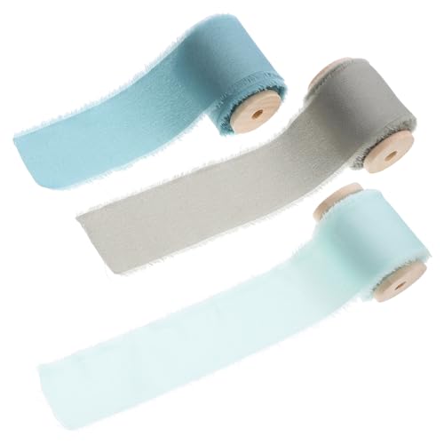 KONTONTY 3 Rollen Satin-stoffband Bündeln Schleife Wickelband Bänder Für Handwerk Blumen Multifunktionsbänder Elegantes Geschenkband Ornamente Valentinsband Strasssteine Polyester KONTONTY 3 Rollen Satin-stoffband Bündeln Schleife Wickelband Bänder Für Handwerk Blumen Multifunktionsbänder Elegantes Geschenkband Ornamente Valentinsband Strasssteine Polyester von KONTONTY