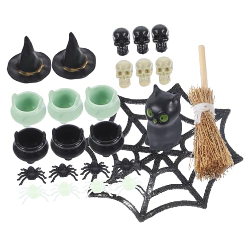 KONTONTY 3 Sätze Halloween-Wohndekoration Halloween-Minifiguren Miniatur-Hexenkappen halloween figuren halloween-figuren Halloween-Miniaturdorf Halloween-Miniaturen in loser Schüttung KONTONTY 3 Sätze Halloween-Wohndekoration Halloween-Minifiguren Miniatur-Hexenkappen halloween figuren halloween-figuren Halloween-Miniaturdorf Halloween-Miniaturen in loser Schüttung von KONTONTY