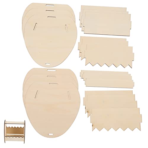 KONTONTY 3 Sets Osterdekorationen Künstliche Ornamente Süße Party DIY Dekorationen Weihnachtsgeschenk Osterdekore Holzausschnitte Zum Basteln DIY Für Hölzernes von KONTONTY