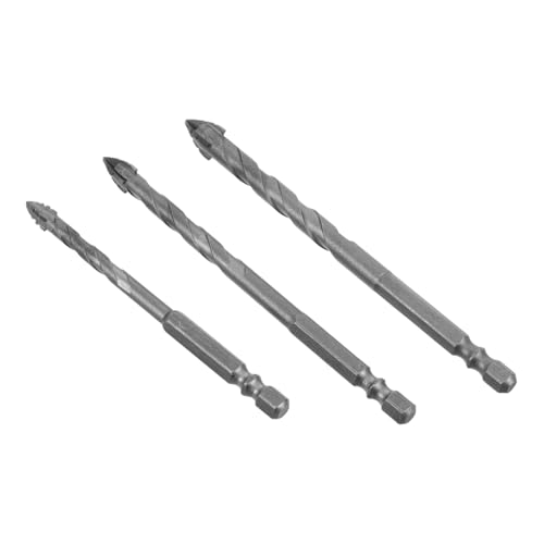 KONTONTY 3 Stück Bohrerbits für Beton Bohrer zum Bohren von Wänden Bohrmaschine Bits Präzisionsbohrer Zubehör für Bohrmaschinen Betonbohrer für Bohrer Bohrbits Wolframstahllegierung Silber KONTONTY 3 Stück Bohrerbits für Beton Bohrer zum Bohren von Wänden Bohrmaschine Bits Präzisionsbohrer Zubehör für Bohrmaschinen Betonbohrer für Bohrer Bohrbits Wolframstahllegierung Silber von KONTONTY