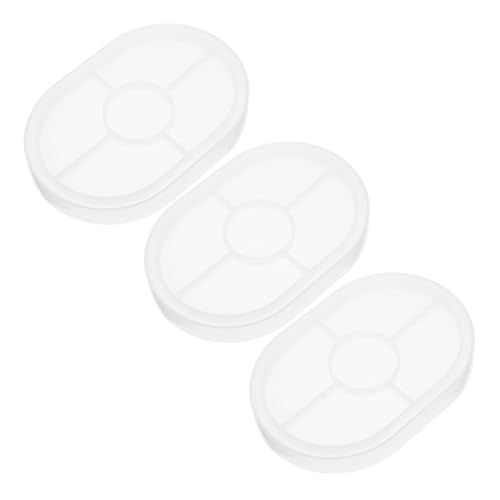 KONTONTY 3 Stück Epoxidharz Gießform für Untersetzer Tabletts für Diy Schmuck Dekoration Einfach zu Bedienen und Vielseitig Einsetzbar von KONTONTY