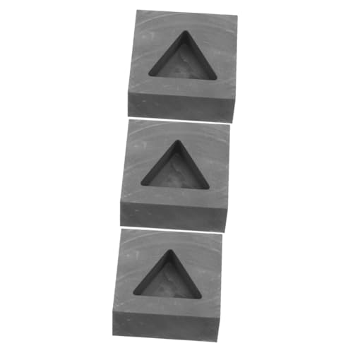 KONTONTY 3 Stück Graphit Ingotform für Metall Dreieckige Gießform Graphit für Schmelzen von Gold Silber und Langlebig und Hitzebeständig für Diy Experimente und Metallverarbeitung KONTONTY 3 Stück Graphit Ingotform für Metall Dreieckige Gießform Graphit für Schmelzen von Gold Silber und Langlebig und Hitzebeständig für Diy Experimente und Metallverarbeitung von KONTONTY