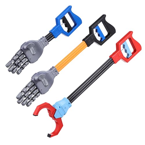 KONTONTY 3 Stück Greifer Roboter Werkzeug Greifspielzeug Klein Arm Greifstock Stickgrabber Aufheben Plastik KONTONTY 3 Stück Greifer Roboter Werkzeug Greifspielzeug Klein Arm Greifstock Stickgrabber Aufheben Plastik von KONTONTY