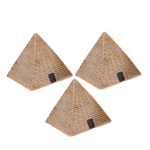 KONTONTY 3 Stück Harzpyramidenschmuck Dekorative Tischdekoration Aus Kunstharz Mini-Pyramide-Modell Ägyptische Pyramide Ägyptisches Mini-pyramidenskulptur Aus Harz KONTONTY 3 Stück Harzpyramidenschmuck Dekorative Tischdekoration Aus Kunstharz Mini-Pyramide-Modell Ägyptische Pyramide Ägyptisches Mini-pyramidenskulptur Aus Harz von KONTONTY