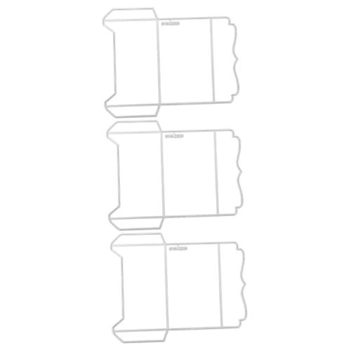 KONTONTY 3 Stück Schneide Schablone für Diy Umschläge und Bastelarbeiten Präzise Stanzform für Scrapbooking Karten und Papierprojekte Kreativ Vielseitig Einsetzbar von KONTONTY