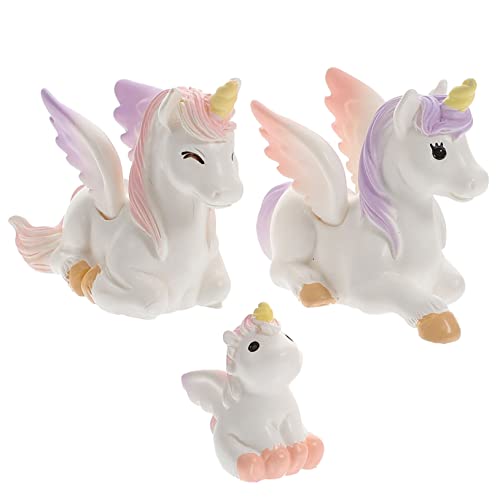 KONTONTY 3 Stück Teiliges Einhorn Cake Toppers Niedliche Resin Figuren für Kuchendekoration und Gartenaccessoires Zufälliger Stil KONTONTY 3 Stück Teiliges Einhorn Cake Toppers Niedliche Resin Figuren für Kuchendekoration und Gartenaccessoires Zufälliger Stil von KONTONTY