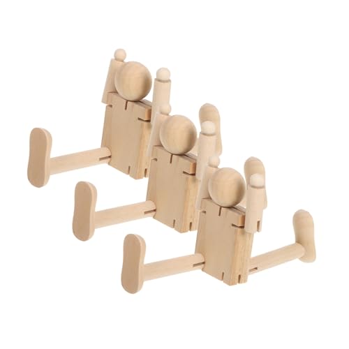 KONTONTY 3 Stück Teiliges Holz-Roboter-Puppen- Bewegliche Gelenkfigur für Flexibles DIY-malmodell Künstlerisches Zeichenmannequin für Kunstprojekte und Innovatives Lernen KONTONTY 3 Stück Teiliges Holz-Roboter-Puppen- Bewegliche Gelenkfigur für Flexibles DIY-malmodell Künstlerisches Zeichenmannequin für Kunstprojekte und Innovatives Lernen von KONTONTY