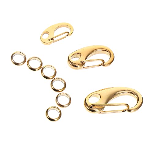 KONTONTY 3 Stück Teiliges Hundemarken Clip mit Robusten Ringen Langlebiger Karabiner für Hundehalsband und Haustiergeschirr Rostfrei Leicht Glänzend Komfortabel für Mittlere Hunde von KONTONTY
