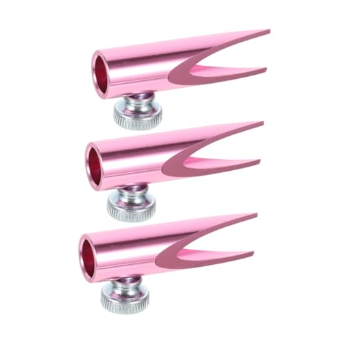 KONTONTY 3 Stück Teiliges Metall-spitzgerät mit U-förmigen Schlitzen Präziser Kosmetik Holzstiftspitzer aus Aluminiumlegierung Langlebig Kompakt und Tragbar für Frauen Künstler und Schüler von KONTONTY