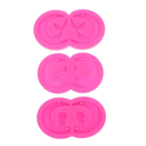 KONTONTY 3 Stück Teiliges Silikon Ohrring Gießform mit Loch Mond Wolf Katzen Anhänger Formen Tiermotiv Epoxidharz Schmuckformen für Resin Ohrringe Halsketten und Schlüsselanhänger DIY KONTONTY 3 Stück Teiliges Silikon Ohrring Gießform mit Loch Mond Wolf Katzen Anhänger Formen Tiermotiv Epoxidharz Schmuckformen für Resin Ohrringe Halsketten und Schlüsselanhänger DIY von KONTONTY