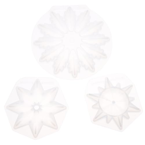 KONTONTY 3 Stücke Schneeflocke-Anhänger sterben Gießformen für Schneeflocken Schneeflocken-Epoxy-Formen Wiederverwendbare Schmuckformen zarte DIY-Anhängerform Silikonform für Anhänger Weiß KONTONTY 3 Stücke Schneeflocke-Anhänger sterben Gießformen für Schneeflocken Schneeflocken-Epoxy-Formen Wiederverwendbare Schmuckformen zarte DIY-Anhängerform Silikonform für Anhänger Weiß von KONTONTY