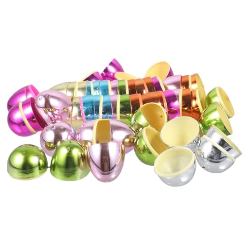 KONTONTY 30 Stück Befüllbare Ostereier aus Bunte Ostereier für Ostern Dekoration und Süßigkeitenboxen für Osterfeiern und Festlichkeiten KONTONTY 30 Stück Befüllbare Ostereier aus Bunte Ostereier für Ostern Dekoration und Süßigkeitenboxen für Osterfeiern und Festlichkeiten von KONTONTY