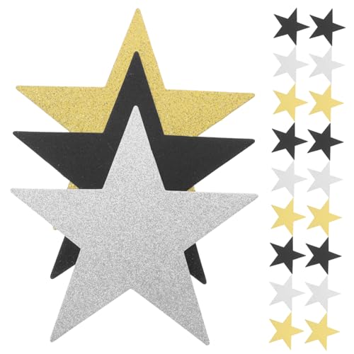KONTONTY 30 Stück Fünfzackige Sterne Handgeschnittenes Aus Goldpapier Sterne Ausgeschnitten Goldfolienpapier Glitzerndes Seidenpapier Kinderparty Formen Farbiges Glitzerpapier KONTONTY 30 Stück Fünfzackige Sterne Handgeschnittenes Aus Goldpapier Sterne Ausgeschnitten Goldfolienpapier Glitzerndes Seidenpapier Kinderparty Formen Farbiges Glitzerpapier von KONTONTY