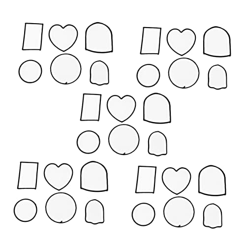 KONTONTY 30 Stück Teiliges DIY Bekleidungsreparatur Patches Leere Bügelbilder für Kreative Anwendungen zum Reparieren und Dekorieren von Kleidung Rucksäcken und Mehr von KONTONTY