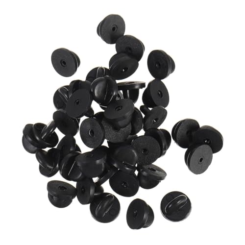 KONTONTY 300 Stück Gummi-schmetterlings-clutch Anstecknadeln Ersatzverschlüsse für Broschen Anstecker Hutnadeln mit Sicherem Griff Langlebig und Vielseitig für Alltag und Festliche Anlässe von KONTONTY