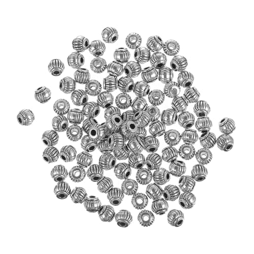 KONTONTY 300 Stück Halloween Kürbis Spacer Perlen aus Robustem Legierungsmetall Laternenform Vielseitig für DIY Schmuckherstellung Armbänder Halsketten und Kreative Bastelprojekte von KONTONTY