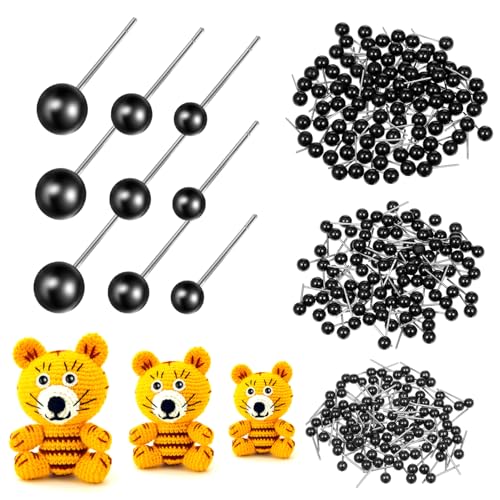 KONTONTY 300 Stück Kunststoffaugen für Bastelprojekte Realistische Puppenaugen für DIY Nadelfilzen und Kreative Spielzeuge KONTONTY 300 Stück Kunststoffaugen für Bastelprojekte Realistische Puppenaugen für DIY Nadelfilzen und Kreative Spielzeuge von KONTONTY