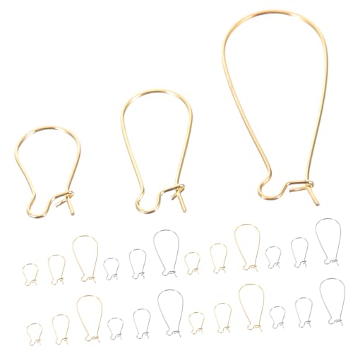KONTONTY 300 Stück Ohrhaken für Schmuckherstellung Langlebige Ohrhaken Silber und Gold Geeignet für DIY Ohrringe und Anhänger Sicher und Leicht KONTONTY 300 Stück Ohrhaken für Schmuckherstellung Langlebige Ohrhaken Silber und Gold Geeignet für DIY Ohrringe und Anhänger Sicher und Leicht von KONTONTY