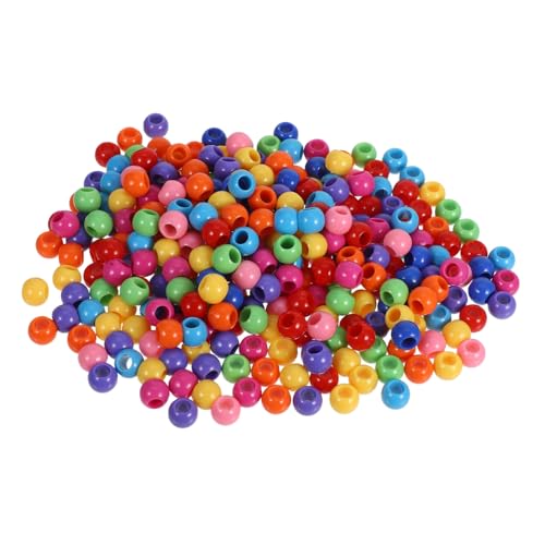 KONTONTY 300Stücke Acrylperlen Spacer Perlen für DIY Armbänder Ohrringe Schlüsselanhänger Dekoration Bastelzubehör für Erwachsene von KONTONTY