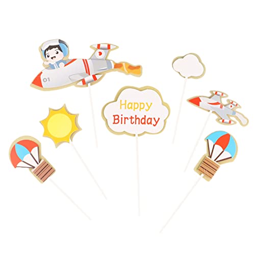 KONTONTY 35 Stück Pilotkuchenkarte Kuchen -topper Alles Zum Geburtstag Dekorationen Für Jungen Kuchendekoration Vorräte Pilot-kuchen-topper Papier KONTONTY 35 Stück Pilotkuchenkarte Kuchen -topper Alles Zum Geburtstag Dekorationen Für Jungen Kuchendekoration Vorräte Pilot-kuchen-topper Papier von KONTONTY