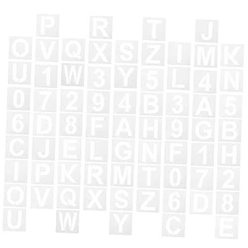 KONTONTY 36 Stück Teiliges Buchstaben und Zahlenschablonen Wiederverwendbare Malvorlagen für Wände und Bastelprojekte Große Schablonen für Kreative DIY Anwendungen KONTONTY 36 Stück Teiliges Buchstaben und Zahlenschablonen Wiederverwendbare Malvorlagen für Wände und Bastelprojekte Große Schablonen für Kreative DIY Anwendungen von KONTONTY
