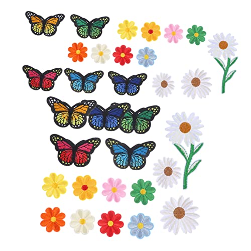 KONTONTY 39 Stück Gestickter Stoffaufnäher Dekorativ Gestickte Aufnäher Groß Gänseblümchen-patches Patch-stickerei-applikation Buchstabenflecken Flicken Für Jacken Klein Maschine Polyester KONTONTY 39 Stück Gestickter Stoffaufnäher Dekorativ Gestickte Aufnäher Groß Gänseblümchen-patches Patch-stickerei-applikation Buchstabenflecken Flicken Für Jacken Klein Maschine Polyester von KONTONTY
