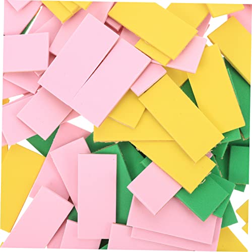 KONTONTY 3Er-Packungen Bunte Eva Schaumstoff Sticker Mehrfarbige DIY Wanddekorationsplatten für Kindergarten Selbstklebende Bulletin Board Dekoration Vielseitig für Wände Türen Fenster von KONTONTY
