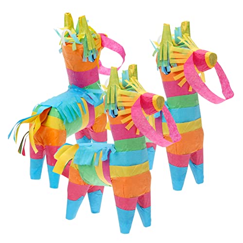 KONTONTY 3St Mexikanische Piñata mini pinata Cinco de Mayo Pinata Spielzeug komfetti toy Ornament handgefertigte Piñata Fiesta-Piñata Handbuch Requisiten Mexiko Dekorationen schmücken von KONTONTY
