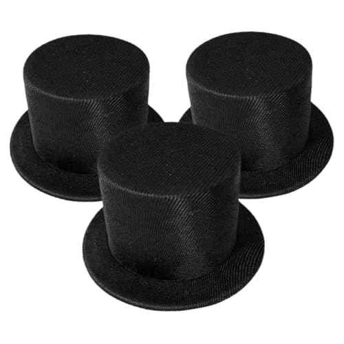 KONTONTY Modische Mini-zylinder 3er-pack Schwarze Miniatur-puppenhüte Für Basteldekorationen Partygeschenke Projekte KONTONTY Modische Mini-zylinder 3er-pack Schwarze Miniatur-puppenhüte Für Basteldekorationen Partygeschenke Projekte von KONTONTY
