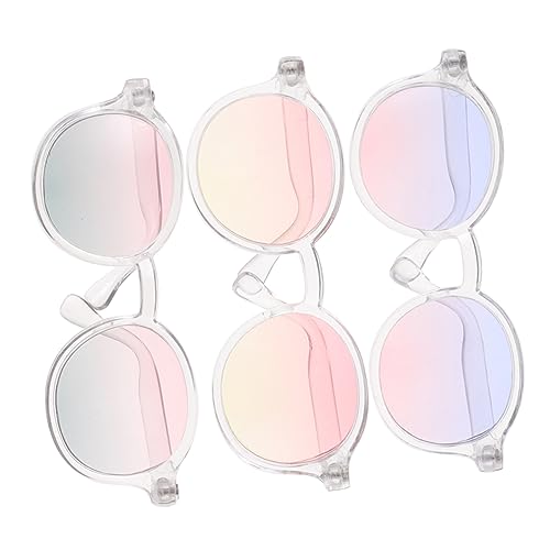 KONTONTY 3Stücke Teiliges Puppenzubehör Sonnenbrillen für Puppen und Brillen für Puppenbekleidung für Kreative DIY Projekte und Stilvolle von KONTONTY