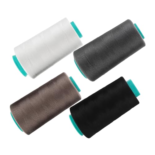 KONTONTY 4 Rollen Handnähgarn Für Die Nähmaschine Naehstiche Quiltfaden Garnset Für Nähmaschinen Nähgarn Zum Nähen Von Hand Overlock-nähgarn Faden Zum Nähen Stickgarn Zum Nähen Polyester von KONTONTY