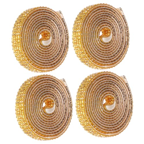 KONTONTY 4 Rollen Selbstklebendes Strassband Reihen Breit Glitter Tape für Geschenkverpackung Kleidung Schmuck DIY Basteln Kreative Dekoration KONTONTY 4 Rollen Selbstklebendes Strassband Reihen Breit Glitter Tape für Geschenkverpackung Kleidung Schmuck DIY Basteln Kreative Dekoration von KONTONTY