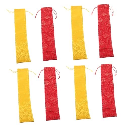 KONTONTY 4 Sätze Kalligraphie Scroll Aufbewahrungstaschen Chinese Scroll Verpackungsbeutel Malerei Sammlung Beutel Mit Traditionellem Design Leuchtend Gelb Rot 2 Stück * 4 KONTONTY 4 Sätze Kalligraphie Scroll Aufbewahrungstaschen Chinese Scroll Verpackungsbeutel Malerei Sammlung Beutel Mit Traditionellem Design Leuchtend Gelb Rot 2 Stück * 4 von KONTONTY