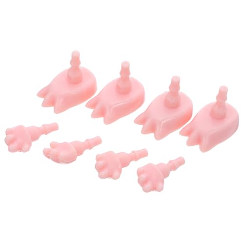 KONTONTY 4 Sets Puppenspielzeug Zubehör Miniaturhände Puppenspielzeugteile Miniaturpuppenhand Puppenherstellungszubehör Puppenfingerhände Puppenkörper Ersatz Puppenfüße KONTONTY 4 Sets Puppenspielzeug Zubehör Miniaturhände Puppenspielzeugteile Miniaturpuppenhand Puppenherstellungszubehör Puppenfingerhände Puppenkörper Ersatz Puppenfüße von KONTONTY