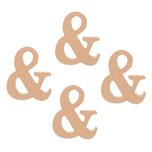 KONTONTY 4 Stück Englische Ornamente Handwerkliches Tisch Work Desk Decor Auslauf Anzeige Verschleißfestes Basteldekor Briefdekoration Wohnzimmerdekor Dekoratives Basteldekor Holz von KONTONTY