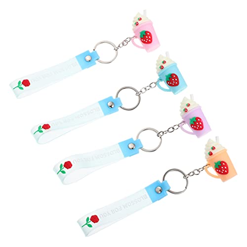 KONTONTY 4 Stück Keychain Charms Süße Eiscreme Schlüsselanhänger für Taschen und Rucksäcke Multifunktionale Pendants Feiertagen von KONTONTY