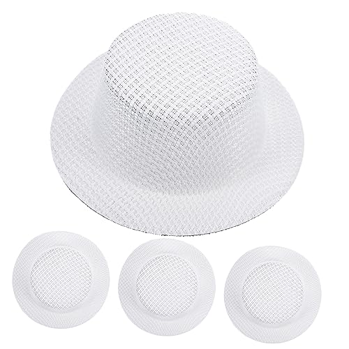 KONTONTY 4 Stück Mini-Hut realistische Babypuppe Mini-Hüte Kostüm Kleiner Zylinder Kleiner Hut weihnachtsdeko weinachtsdeko Puppenhut Spitze Mini-Puppenhüte Miniaturhüte Stoff Weiß KONTONTY 4 Stück Mini-Hut realistische Babypuppe Mini-Hüte Kostüm Kleiner Zylinder Kleiner Hut weihnachtsdeko weinachtsdeko Puppenhut Spitze Mini-Puppenhüte Miniaturhüte Stoff Weiß von KONTONTY